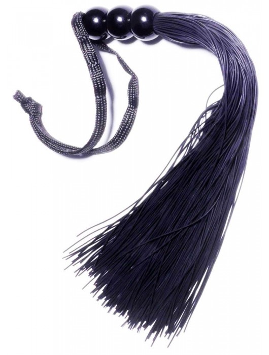 Черная силиконовая плетка - 25,4 см. - Boys of Toys - купить с доставкой в Ульяновске