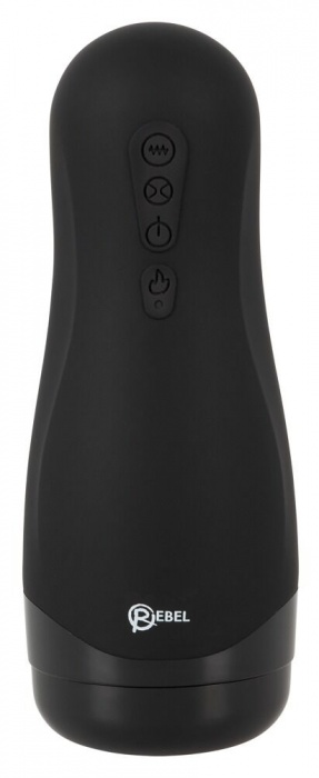 Черный вибромастурбатор с подогревом Masturbator with 3 Functions - Orion - в Ульяновске купить с доставкой