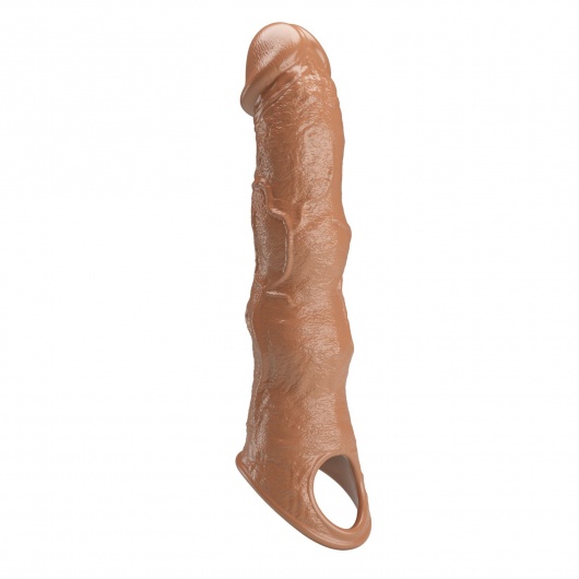 Карамельный фаллоудлинитель с 3 вставками - 28 см. - Baile - в Ульяновске купить с доставкой