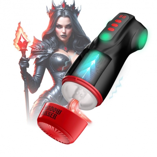 Интерактивный мастурбатор Raven с вакуумом, вибрацией и подсветкой - Shots Media BV - в Ульяновске купить с доставкой