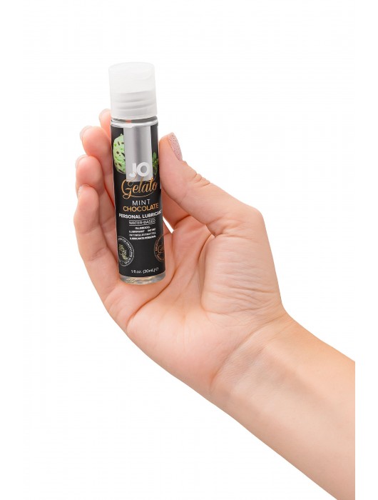 Лубрикант с ароматом мятного шоколада JO GELATO MINT CHOCOLATE - 30 мл. - System JO - купить с доставкой в Ульяновске