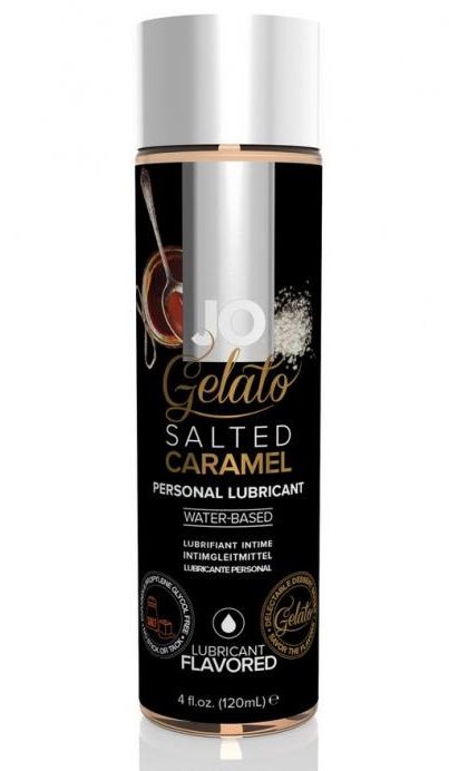 Лубрикант с ароматом солёной карамели JO GELATO SALTED CARAMEL - 120 мл. - System JO - купить с доставкой в Ульяновске