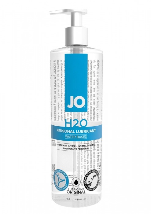 Лубрикант на водной основе JO Personal Lubricant H2O с дозатором - 480 мл. - System JO - купить с доставкой в Ульяновске