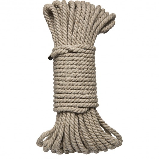 Бондажная пеньковая верёвка Kink Bind   Tie Hemp Bondage Rope 50 Ft - 15 м. - Doc Johnson - купить с доставкой в Ульяновске