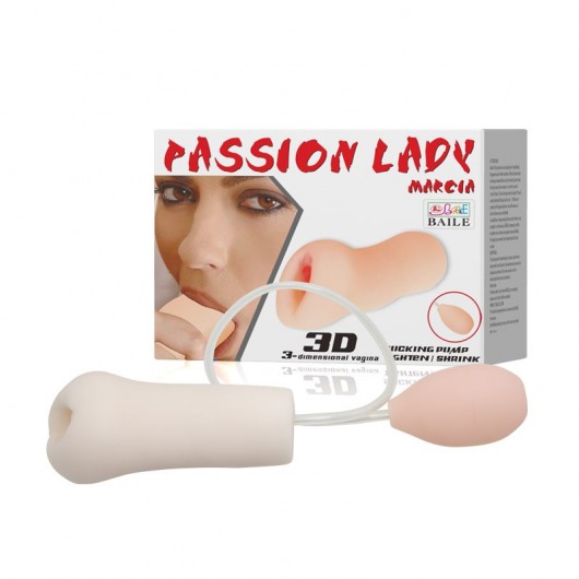 Мастурбатор Passion Lady Marcia с грушей для имитации посасывания - Baile - в Ульяновске купить с доставкой