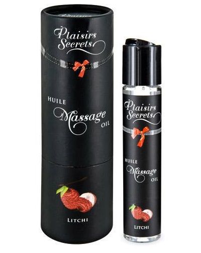 Массажное масло с ароматом личи Huile de Massage Gourmande Litchi - 59 мл. - Plaisir Secret - купить с доставкой в Ульяновске