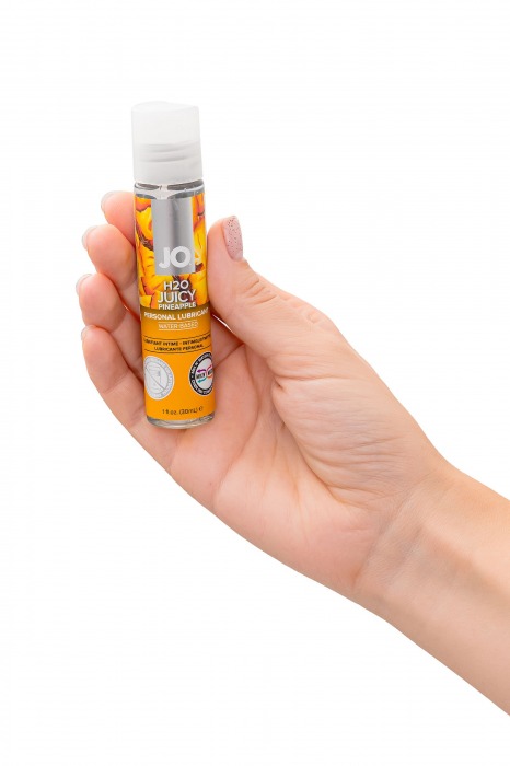 Смазка с ароматом ананаса JO Flavored Juicy Pineapple - 30 мл. - System JO - купить с доставкой в Ульяновске