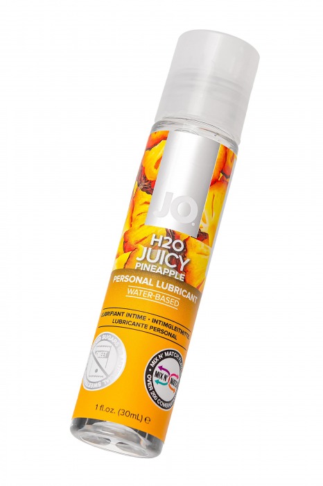 Смазка с ароматом ананаса JO Flavored Juicy Pineapple - 30 мл. - System JO - купить с доставкой в Ульяновске
