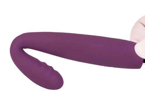 Фиолетовый вибратор Cici Violet с гнущейся головкой - 18,2 см. - Svakom