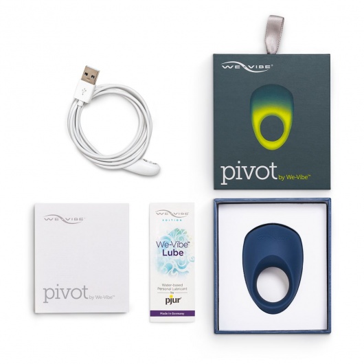 Синее эрекционное виброкольцо We-vibe Pivot - We-vibe - в Ульяновске купить с доставкой