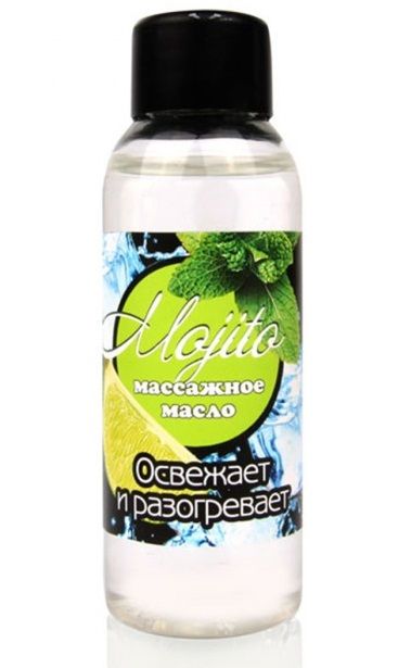 Массажное масло для тела Mojito с ароматом лайма - 50 мл. - Биоритм - купить с доставкой в Ульяновске