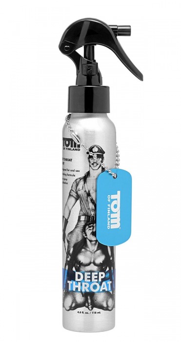 Спрей для лёгкого проникновения во время орального секса Tom of Finland Deep Throat Spray - 118 мл. - Доминирующее кольцо - купить с доставкой в Ульяновске