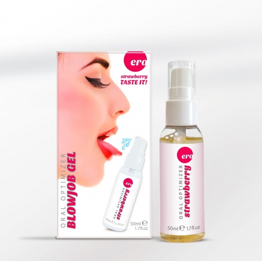 Увлажняющий гель для орального секса с ароматом клубники - 50 мл. - Ero - купить с доставкой в Ульяновске