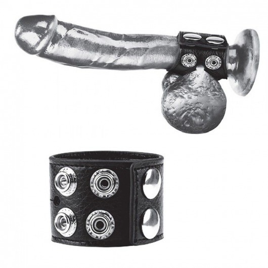 Ремень на член и мошонку 1.5  Cock Ring With Ball Strap - BlueLine - купить с доставкой в Ульяновске