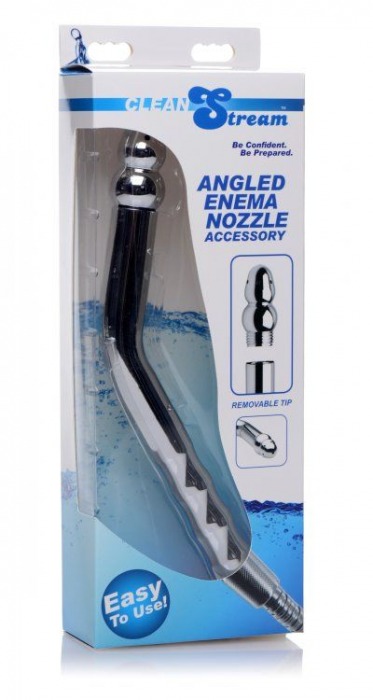 Сопло для анального душа Angled Enema Nozzle - XR Brands - купить с доставкой в Ульяновске