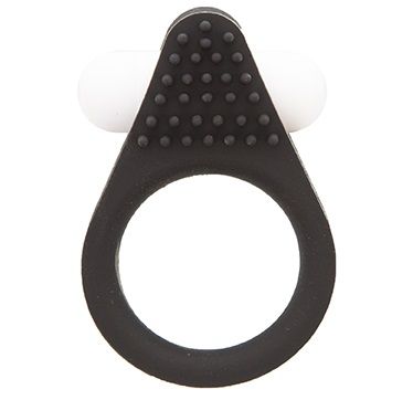 Чёрное эрекционное кольцо LIT-UP SILICONE STIMU RING 1 BLACK - Dream Toys - в Ульяновске купить с доставкой