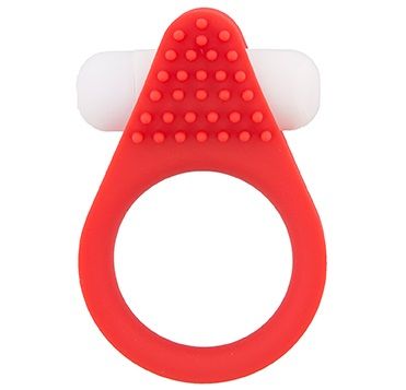 Красное эрекционное кольцо LIT-UP SILICONE STIMU RING 1 RED - Dream Toys - в Ульяновске купить с доставкой