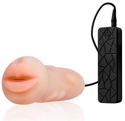 Мастурбатор-ротик с вибрацией REALSTUFF VIBRATING MASTURBATOR MOUTH - Dream Toys - в Ульяновске купить с доставкой