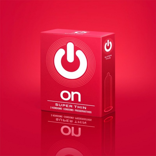 Супертонкие презервативы ON) Super Thin - 3 шт. - ON) - купить с доставкой в Ульяновске