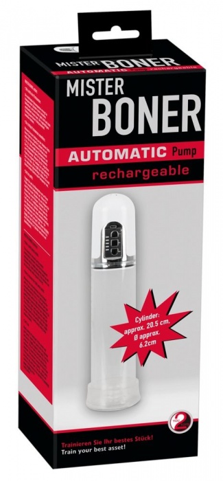 Белая автоматическая вакуумная помпа Mister Boner - Orion - в Ульяновске купить с доставкой