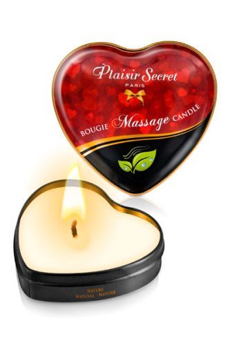 Массажная свеча с нейтральным ароматом Bougie Massage Candle - 35 мл. - Plaisir Secret - купить с доставкой в Ульяновске