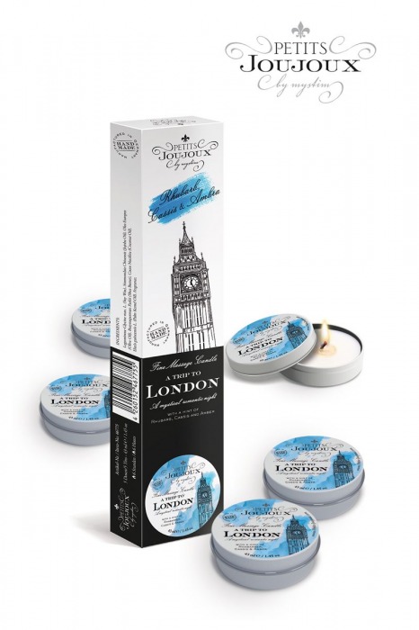 Набор из 5 свечей Petits Joujoux London с ароматом ревеня, амбры и чёрной смородины - MyStim - купить с доставкой в Ульяновске