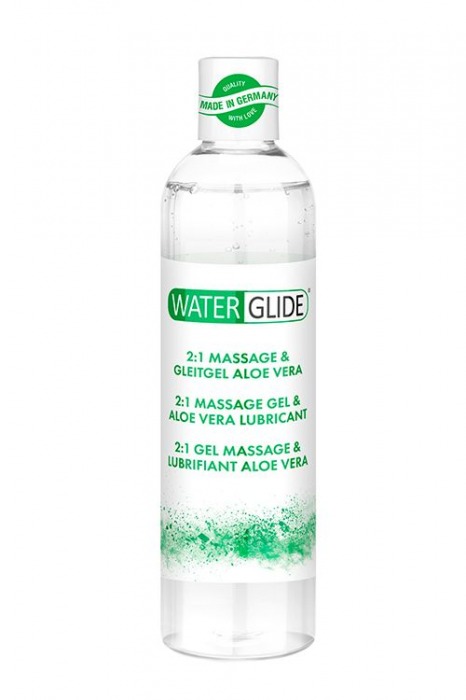 Гель-смазка 2-в-1 MASSAGE   LUBRICANT ALOE VERA - 300 мл. - Waterglide - купить с доставкой в Ульяновске