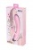 Розовый вибратор-пульсатор с функцией подогрева Milly - 20 см. - JOS