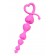 Розовая силиконовая анальная цепочка Sweety - 18,5 см. - ToyFa в Ульяновске Розовая силиконовая анальная цепочка Sweety - 18,5 см. - ToyFa