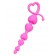 Розовая силиконовая анальная цепочка Sweety - 18,5 см. - ToyFa в Ульяновске Розовая силиконовая анальная цепочка Sweety - 18,5 см. - ToyFa