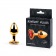 Золотистая анальная пробка с красным стразом-сердечком - 7 см. - Anal Jewelry Plug - купить с доставкой в Ульяновске