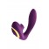 Фиолетовый вибромассажер с двойной стимуляцией Mave - ToyFa