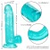 Голубой фаллоимитатор Size Queen 6  - 20,25 см. - California Exotic Novelties