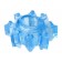 Голубая гелевая насадка-звезда - Toyfa Basic - в Ульяновске купить с доставкой
