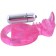 Розовая вибронасадка со стимулятор клитора   Язычок - Toyfa Basic - в Ульяновске купить с доставкой