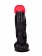 Чёрный фаллоимитатор с красной головкой - 20 см. - LOVETOY (А-Полимер) купить с доставкой в интернет-магазине Orgasmix в Ульяновске Чёрный фаллоимитатор с красной головкой - 20 см. - LOVETOY (А-Полимер)