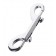 Серебристый двухсторонний карабин TOYFA Metal - ToyFa - купить с доставкой в Ульяновске